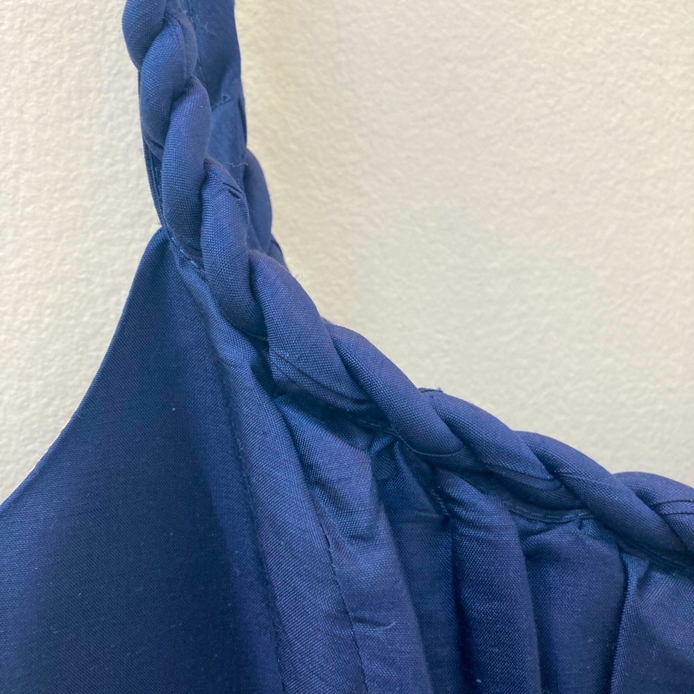 J.Crew 100% silk dress in navy size 6 - Picture 4 of 9
